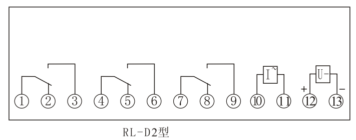 RL-2D内部接线（正视图）