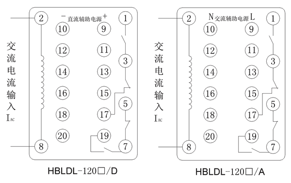 HBLDL-1201/A内部接线图
